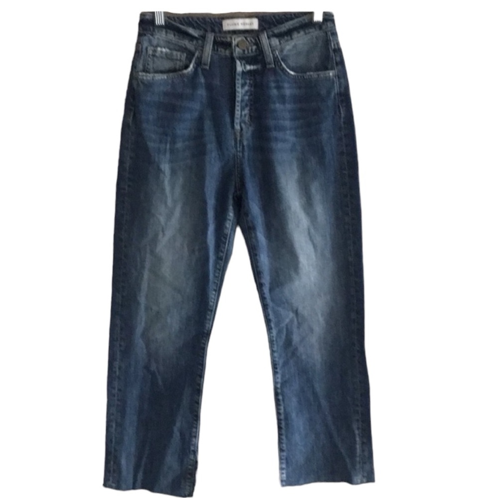 EUC Flying Monkey Button Fly Crop Fray Jeans
